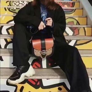 Coach Georgie Saddle Bag Colorblock Signature Canvas & Rivets. NWT!!!